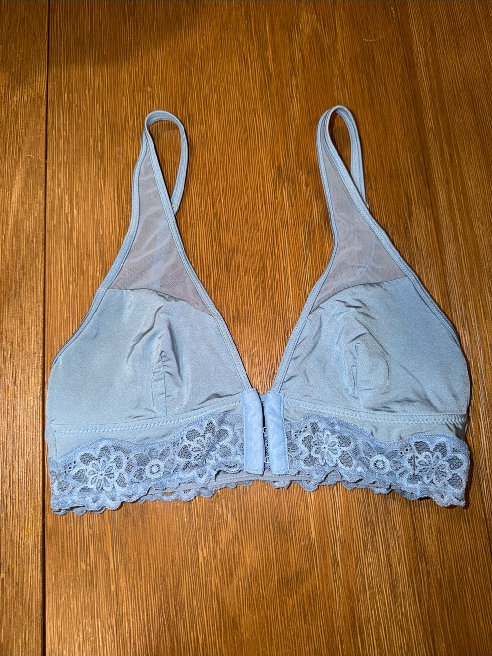 aerie Pale Blue Lace Bralette
